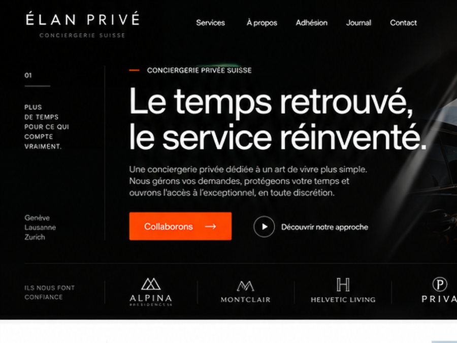 Maquette du projet Élan Privé